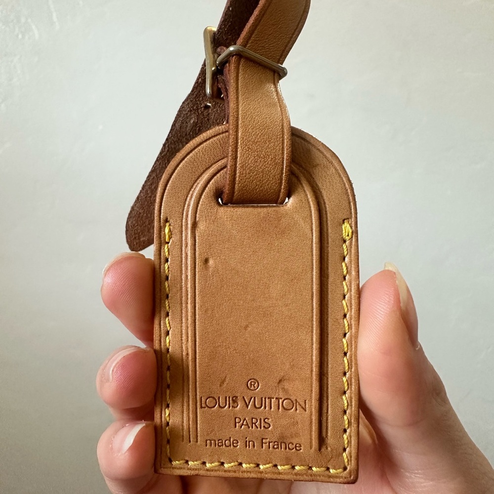 Louis Vuitton Leather Luggage Tag